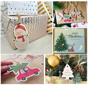Bán buôn tùy chỉnh hạt giống giấy thân thiện với môi hangtags & plantable thẻ cho giày may túi Thẻ quà tặng giáng sinh presentcards - Product Image 6