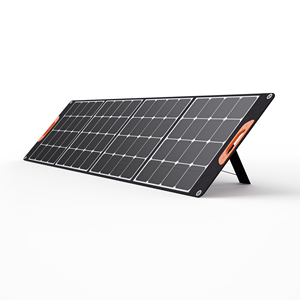 แผงโซลาร์เซลล์พกพาแบบมันเงา 60W 100W 150W 200W แผงโซลาร์เซลล์แบบยืดหยุ่นพับได้สำหรับใช้ในบ้าน - Product Image 2