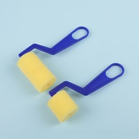 Pinceaux éponge et rouleaux à manche en plastique pour enfants, grande taille, fournitures artistiques DIY pour la maternelle