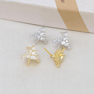 Parure de bijoux fantaisie pour femme en argent S925, motif Bonhomme de neige et Blanche-Neige, avec pendentif, collier et boucles d'oreilles, accessoire de perles DIY et support vide 1859 - Product Image 2