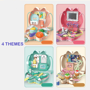 Casa de juegos china <span class=keywords><strong>para</strong></span> <span class=keywords><strong>niñas</strong></span>, juguete de doctor, set de maquillaje, casa de juegos, 4 temas, barato - Product Image 2