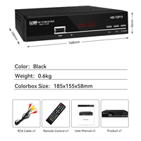 Decodificador 1080p Set-top Box Dvbt2 H.264 Fta Tv Recibir Usb Dongle Wifi Tv Box Receptor digital terrestre Set Top Box decod Kenya