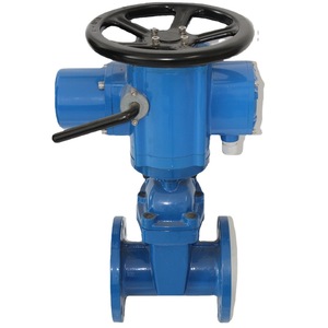 Vanne électrique à opercule Longyao Shuangyong DN100 PN16 en fonte à joint souple pour le contrôle de l'eau avec interrupteur 380V - Product Image 2