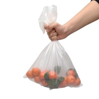 100% Biologisch Afbreekbare Fruitgroentezak Eco Composteerbare Verpakking Supermarkt Platte Producten Zakken Op Rol