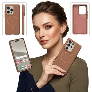 Funda Magnética para Teléfono con Textura de Lichi, TPU, Microfibra, Antigolpes, Antihuellas, Carga Inalámbrica, para Infinix <span class=keywords><strong>Note</strong></span> 50 4G - Product Image 3