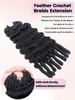 FH French Curly Miracle Knot Crochet Braid Human Hair Extension with Spiral Curly Ends Braiding Human Hair