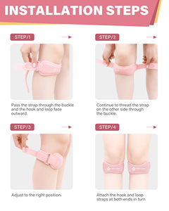 Springseaon Customized OEM ODM Patella Strap Knee Support Sports Brace <b>Running</b> Basketball Joint Pain Relief Adjustable Model - Product Image 5