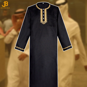 Vendita calda Dubai uomo musulmano abbigliamento raba Thobe per gli uomini musulmani abbigliamento da uomo - Product Image 3