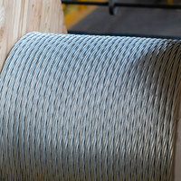 OWCABLE OW-G Hilos de Acero Galvanizado de Alta Resistencia para Cable de Tierra en Líneas de Transmisión Aéreas, Cables de Fibra Óptica, Figura 8