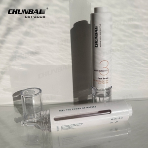 Flacon et boîte de luxe pour sérum et lotion cosmétique, crème contour des yeux, avec pompe sans air et forme <span class=keywords><strong>seringue</strong></span>, 10ml, 15ml, 30ml - Product Image 2
