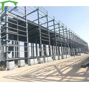 3D Design Metal Frame Buildings Prefabricated Steel Structure Workshop Factory Warehouse Aircraft Hangar Office Building
