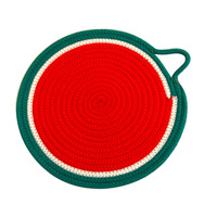 Accessoires de cuisine de haute qualité Boho Tapis de table personnalisé Napperon rond en coton tressé pour enfant