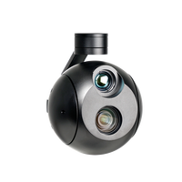 Kamera Gimbal UAV A10T Pro Sensor Ganda EO IR Pencitraan Termal Zoom Optik 10X 360 Derajat