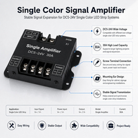 Amplificateur de signal LED 1 canal 30A DC 5V 12V 24V pour bande LED, amplificateur de couleur unique pour projet d'éclairage à grande échelle, extension de puissance