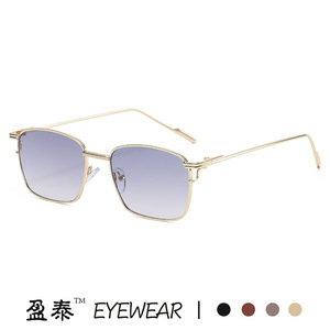 Yingtai Eyewear Metal <b>Frame</b> <b>Square</b> Sunglasses UV400 Women Fashion Street Style - Product Image 3