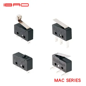 IBAO CNIBAO MAC 시리즈 전기 소형 스냅 액션 Spdt 마이크로 스위치 리미트 스위치 10A 125/250VAC 25T125 5E4 Μ -25 ~ 125 °C CE