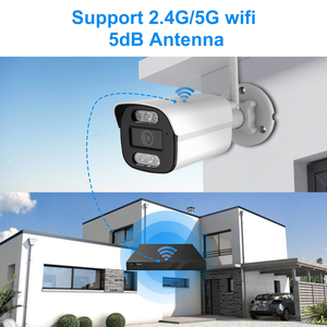 OEM 5MP <b>Wifi</b> Dual Light AI Bullet <b>Camera</b> 2.4G/5G <b>Wifi</b> Two Ways Audio IP66 Metal 256G <b>Wifi</b> <b>Camera</b> - Product Image 2