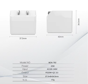 Adaptateur secteur USB C 20W/30W avec prise US pour chargeur de téléphone, câble de charge rapide, adaptateur de chargeur Apple pour iPhone 16 Pro - Product Image 1