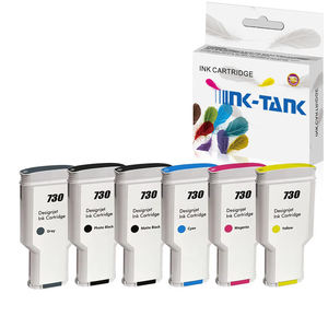 INK-TANK 730 cartouche d'encre Compatible couleur Premium pour HP730 pour imprimante <span class=keywords><strong>HP</strong></span> <span class=keywords><strong>DesignJet</strong></span> 2600 T2600 T1600 <span class=keywords><strong>T1700</strong></span> - Product Image 1