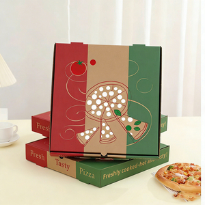 Caja de Pizza Rectangular de Dos Pisos con Logotipo Impreso Personalizado, Tamaño Grande, Cartón Ecológico Aislado, Materiales Reciclados para Llevar, <span class=keywords><strong>Sushi</strong></span> - Product Image 1
