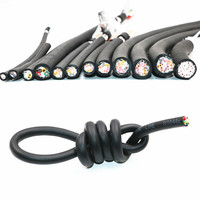 Câble RVV 300V en gros 2/3/4/5/6/8/10 conducteurs 0,3/0,75/1,5/2,5mm² H05VV-F 60227 IEC 52 Câble électrique flexible en cuivre PVC