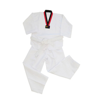 Uniforme de Taekwondo Blanc Personnalisable avec Logo, Durable, Respirant et Ultraléger pour Enfants, Tailles 100-190cm, Origine CN/HEB, Vente en Gros