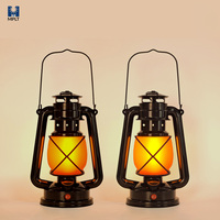 Lampe de table portable moderne à LED rechargeable DC pour camping, effet flamme, pour extérieur, vente en gros