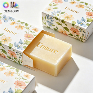 Boîte à savon en carton blanc de haute qualité, OEM personnalisée, écologique, en matériaux recyclés, avec estampage à chaud doré - Product Image 2
