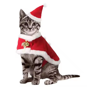 Vente en Gros Pet Cape Réglable Noël et Halloween Veste Manteau pour Chiens et Chats Motif à Carreaux - Product Image 2