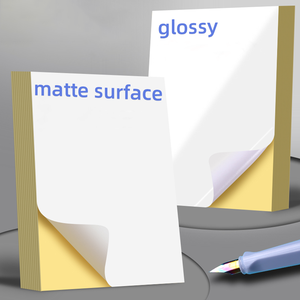 عرض مميز ورق بملصق غير لامع ذاتي اللصق مقاوم للماء فارغ A4 لون كامل قابل لطباعة "x 11" - Product Image 4
