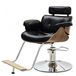 Sillón de Barbería Moderno de Acero Inoxidable para Salones, con Elevación Hidráulica, Reclinable, Diseño Portátil, Mueble Comercial Resistente - Product Image 5