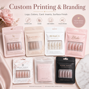 Pochette réutilisable pour <span class=keywords><strong>faux</strong></span> <span class=keywords><strong>ongles</strong></span> à presser, sac de rangement pour nail art avec fermeture éclair et trou de suspension pour <span class=keywords><strong>faux</strong></span> <span class=keywords><strong>ongles</strong></span> et produits de beauté - Product Image 4