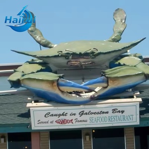 Fabricant de sculptures en fibre de verre sur mesure, décoration de restaurant, sculpture géante de <span class=keywords><strong>crabe</strong></span> en fibre de verre, centre commercial, parc aquatique - Product Image 6
