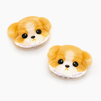 Newyeah Vente en gros Pince à cheveux en acétate 8 cm avec logo personnalisé, motif chiot mignon, forme animale, accessoires capillaires de dessin animé pour femmes