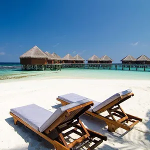 Ahşap tatil eğlence otel bahçe yüzme havuzu sandalyesi veranda güneş şezlong güneş yatağı plaj şezlong açık sandalye