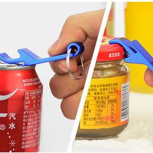 Logo personnalisé Mini poche portable outils de bar en métal porte-clés en alliage d'aluminium ouvre-bouteille de bière porte-clés - Product Image 5