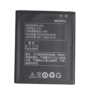 RUIXI Bateria 2500mAh BL229 Bateria para Lenovo A8 A808T A806 BL229 Baterias de Capacidade Real do Celular