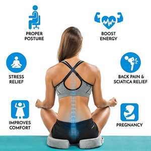 PT OEM & ODM <span class=keywords><strong>Mousse</strong></span> À Mémoire Gel Coussin De Siège <span class=keywords><strong>Pour</strong></span> Chaise De Bureau Coccyx Sciatique coccyx Soulagement De La Douleur Fesses Oreiller Coussin Siège - Product Image 4