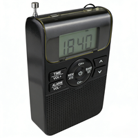 Kompaktes digitales Taschenradio mit Wecker für Pendler, Spaziergänge und Reisen