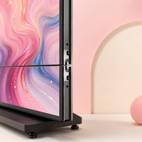 Écran LED pliable d'intérieur P2, haute résolution, raccordement sans soudure, design léger, flexible, pour scène et publicité commerciale