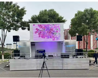 Écrans de camion publicitaires SINOSWAN SR40 LED avec générateur d'énergie pour les magasins de détail et les centres commerciaux, mur vidéo extérieur