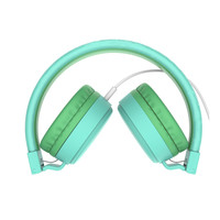 Mikrofon Stereo 85dB lipat headphone anak earphone berkabel untuk Tablet belajar Online sekolah kompatibel dengan Volume Aman terbatas