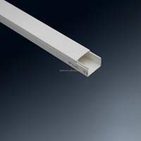 Goulotte de protection de câbles électriques solides en PVC avec adhésif, ignifuge et sans halogène