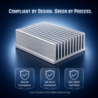 Fabricants de dissipateurs thermiques OEM, dissipateur thermique en aluminium sur mesure, aluminium usiné CNC de précision avec colle conductrice de chaleur