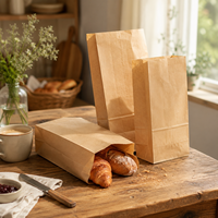 Bolsa de Papel con Asa Flexiloop, Biodegradable y Reciclable, para Envasado de Frutos Secos, Especias y Hierbas, Diseño Moderno y Clásico, con Cartón Interno