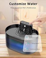 Distributeur d'eau automatique pour chat OEM/ODM, 2,2 L, capteur infrarouge, fontaine à eau pour animaux de compagnie, charge USB intelligente, distributeur d'eau silencieux