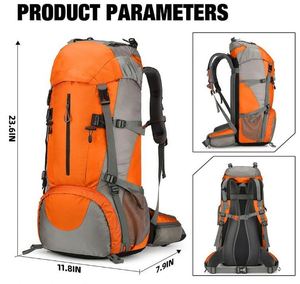 Free Sample LHiking <b>Backpack</b> <b>Waterproof</b> Camping <b>Backpack</b> with Rain Cover Large Lightweight <b>Backpack</b> Daypack for Travel - Product Image 5