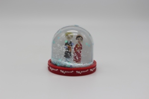 Custom Souvenir Photo Frame Kit Christmas Santa <strong>Snowman</strong> Plastic Water Snow <strong>Globe</strong> - Product Image 4