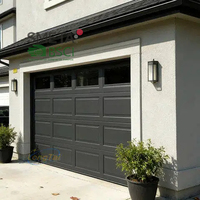 Porte de garage en acier coloré résistante au vent LongTai avec isolation et système électrique pour la sécurité de la maison