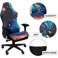 Housse de chaise de jeu Housse de siège extensible pour E-Sports Gamer Protecteur de chaise